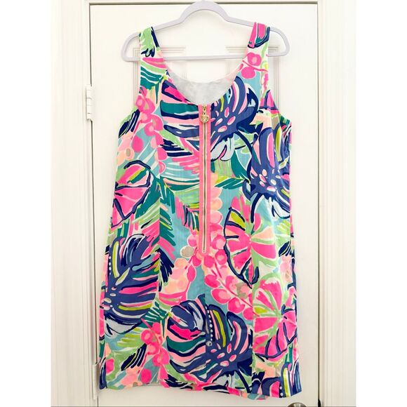 Lilly Pulitzer Womens Multicolor Exotic Garden Cathy Shift Dress Size 14 - Picture 2 of 6